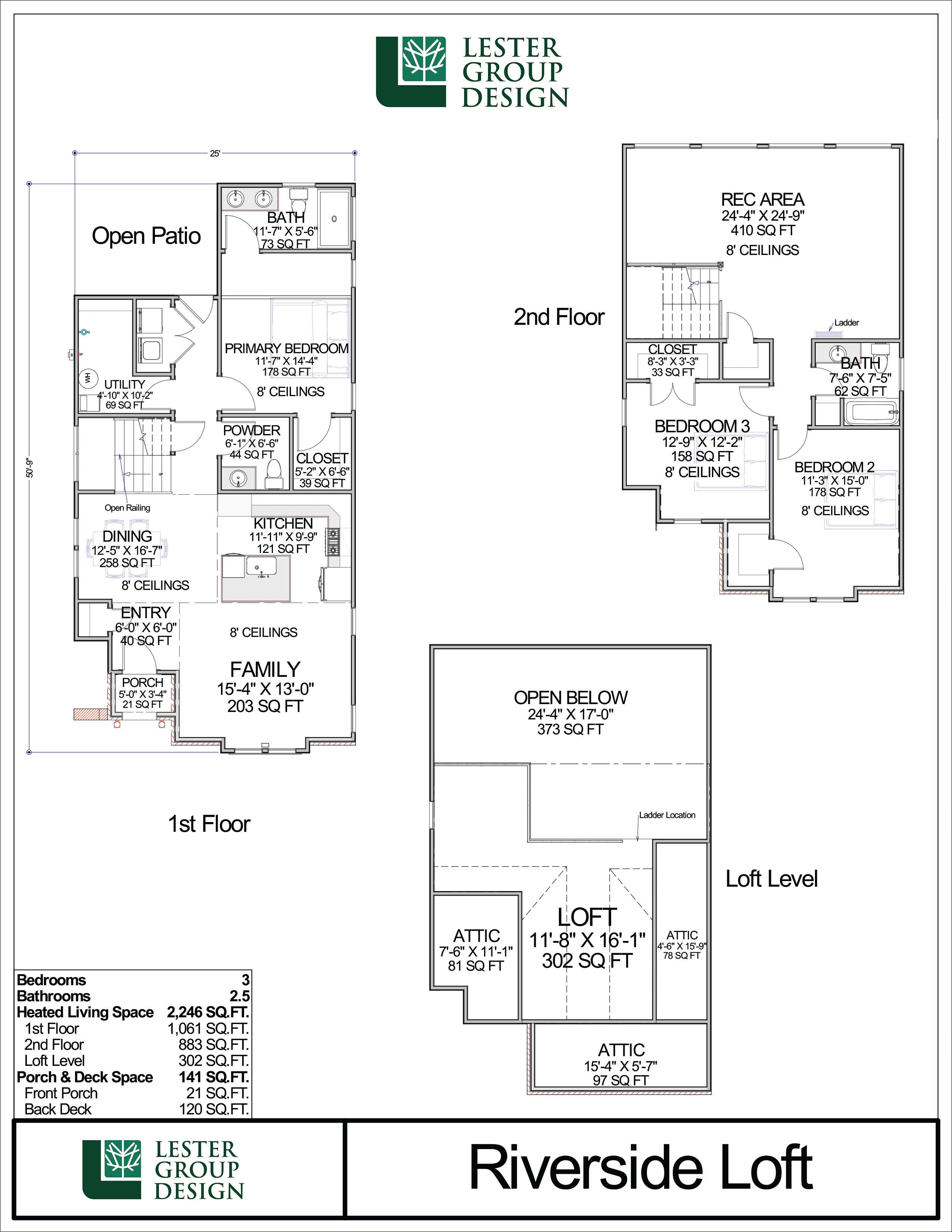 Floor Plan for Riverside Loft