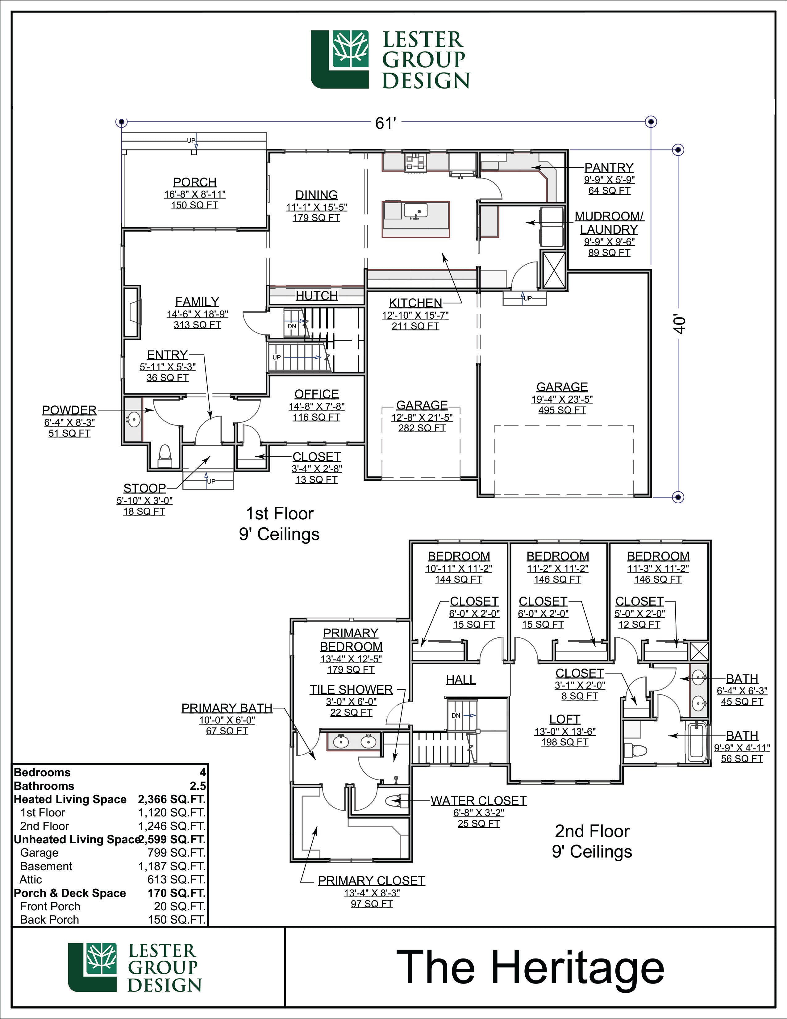Floor Plan for The Heritage